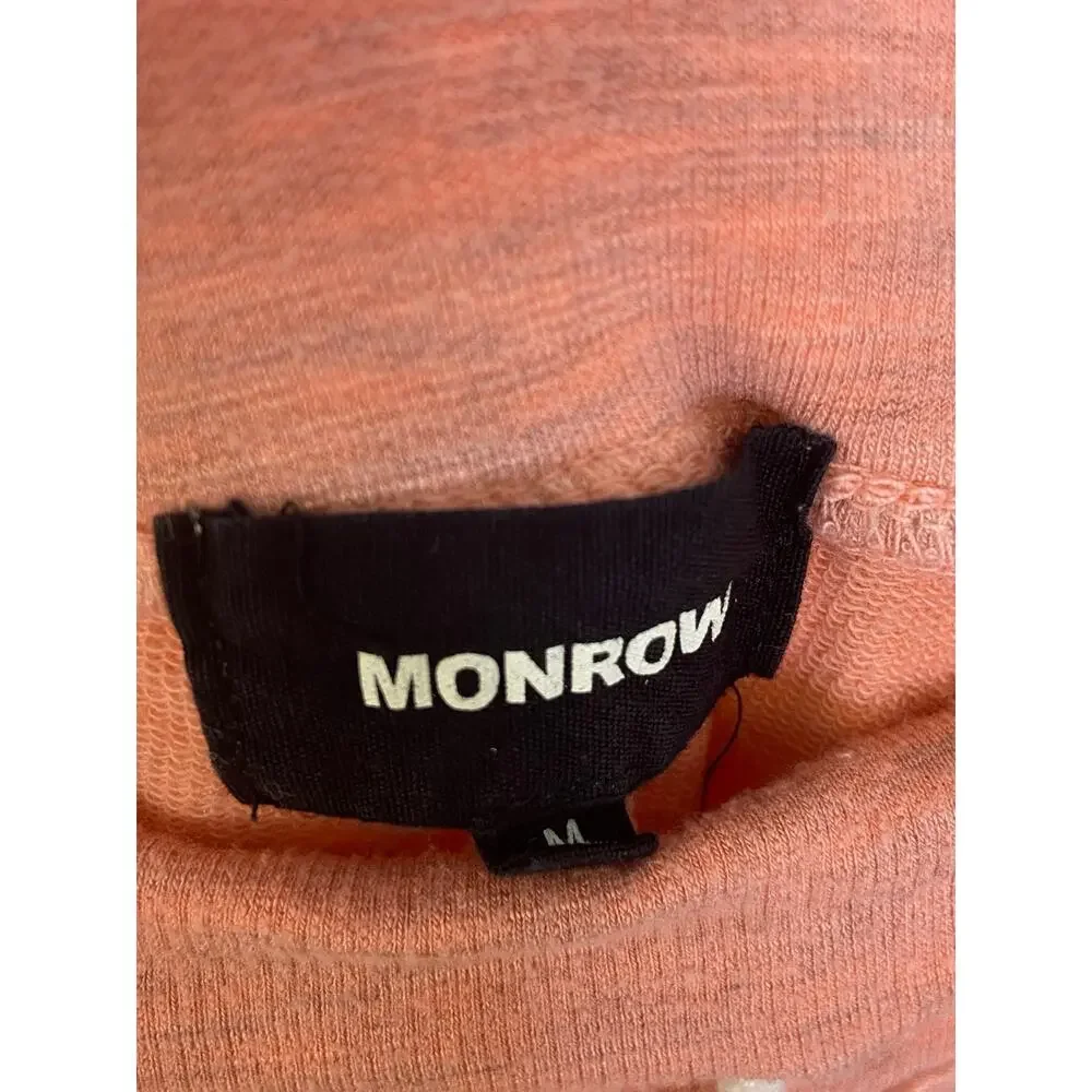 Monrow Supersoft Vintage Sweatpants Drawstring French Terry Cotton Blend M
